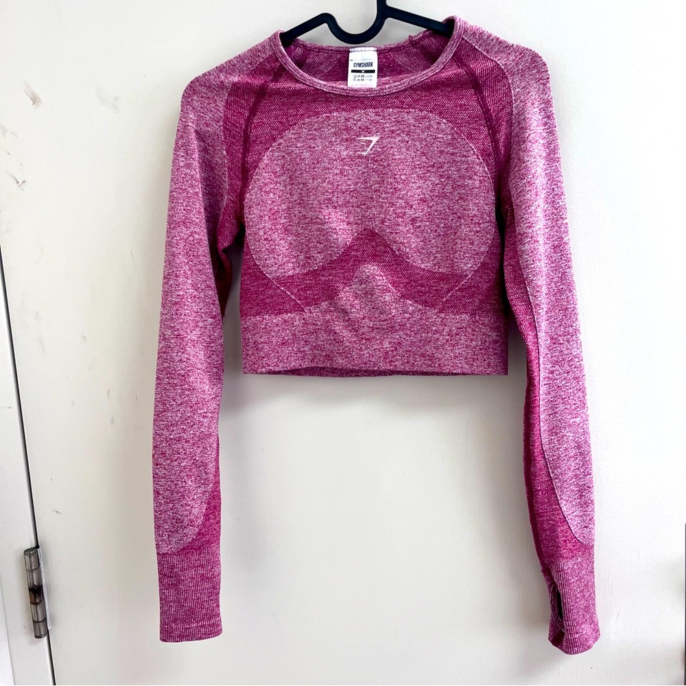 Gymshark long sleeve crop top gym top Size Medium
